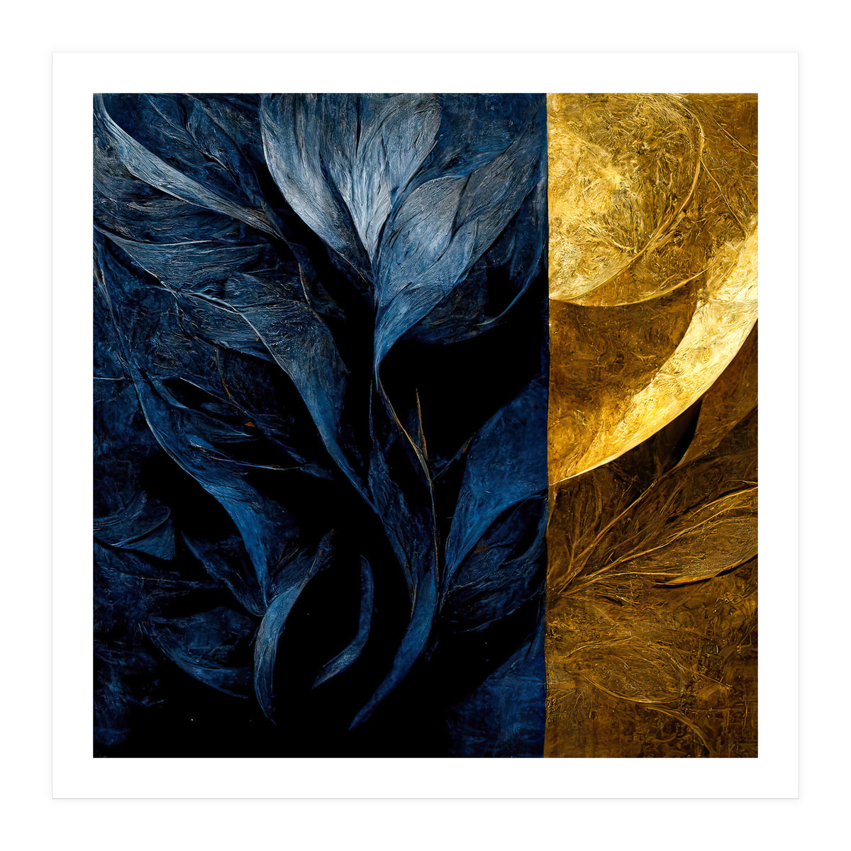 METALLIC FLOWER (Print Only)