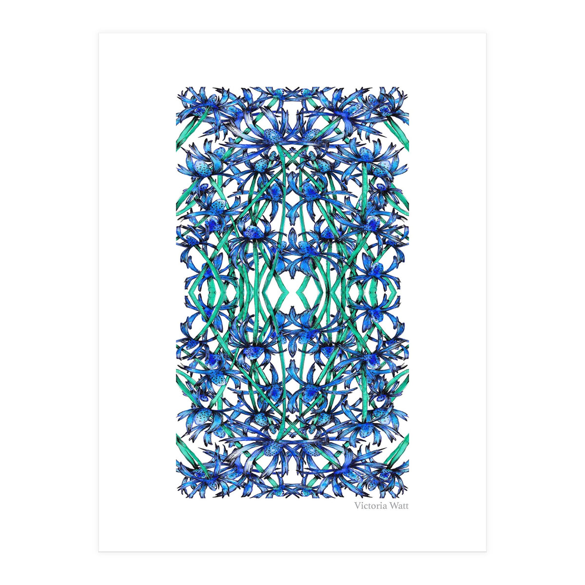 Blue Wildflowers  (Print Only)