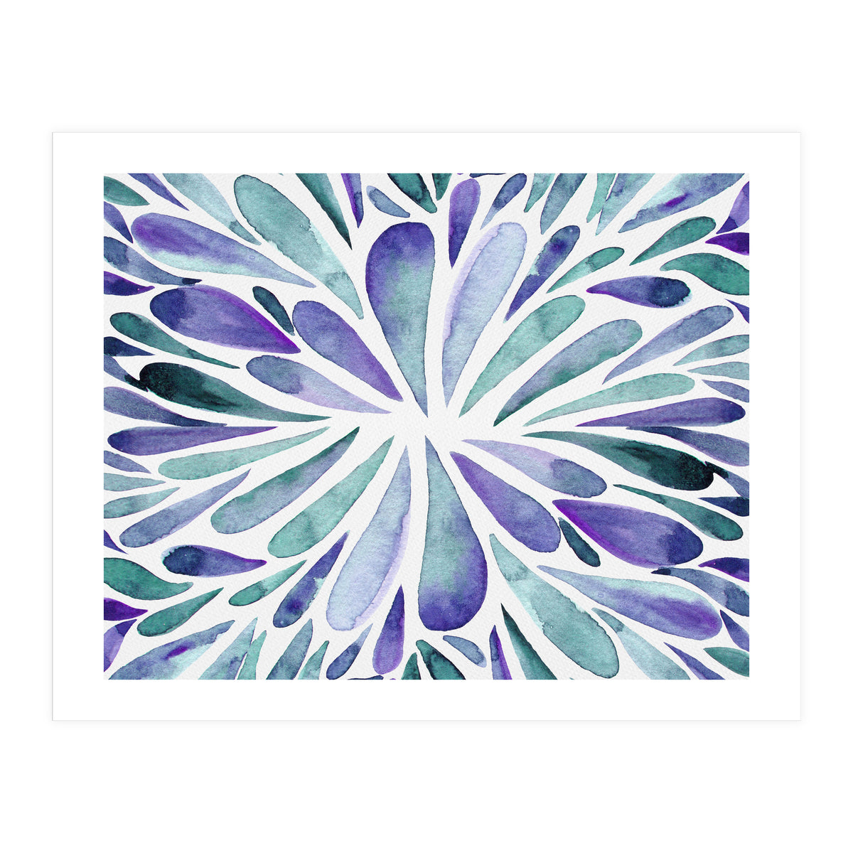 Retro abstract floral (Print Only)