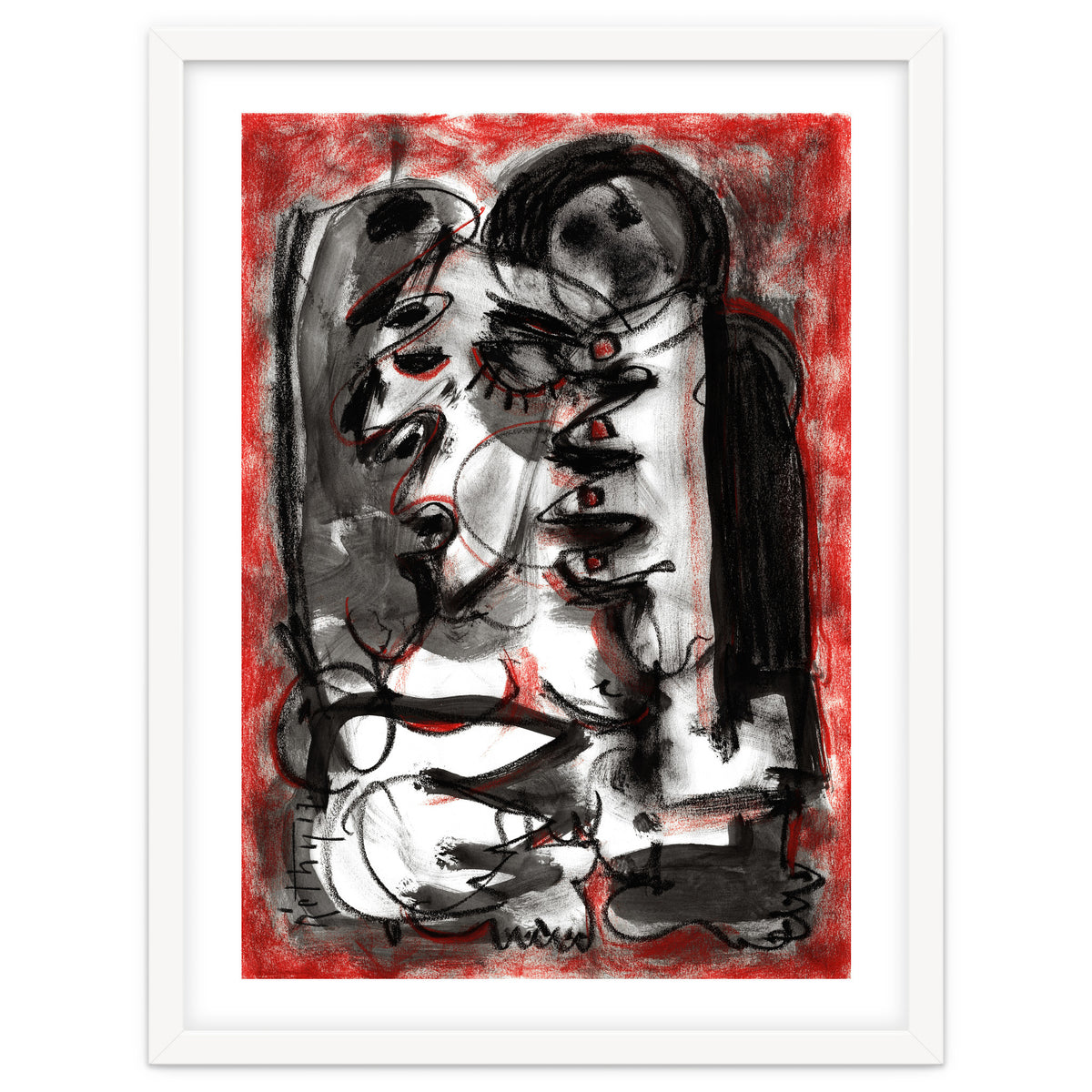 Shame - white background