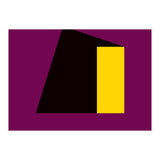 Geometric Shapes No. 55 - purple & yellow (Print Only) thumbnail