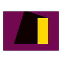 Geometric Shapes No. 55 - purple & yellow (Print Only)