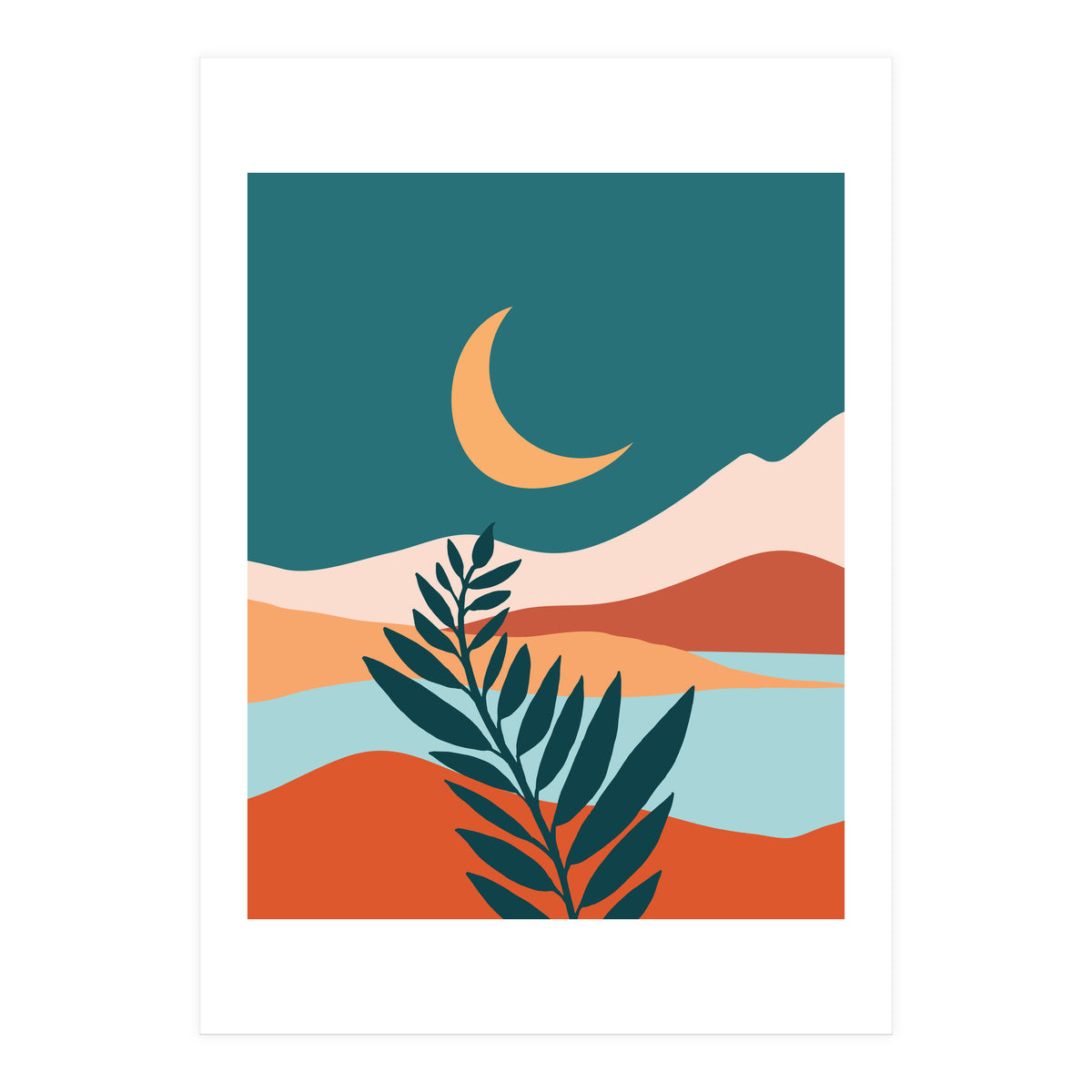 Moonlit Mediterranean (Print Only)