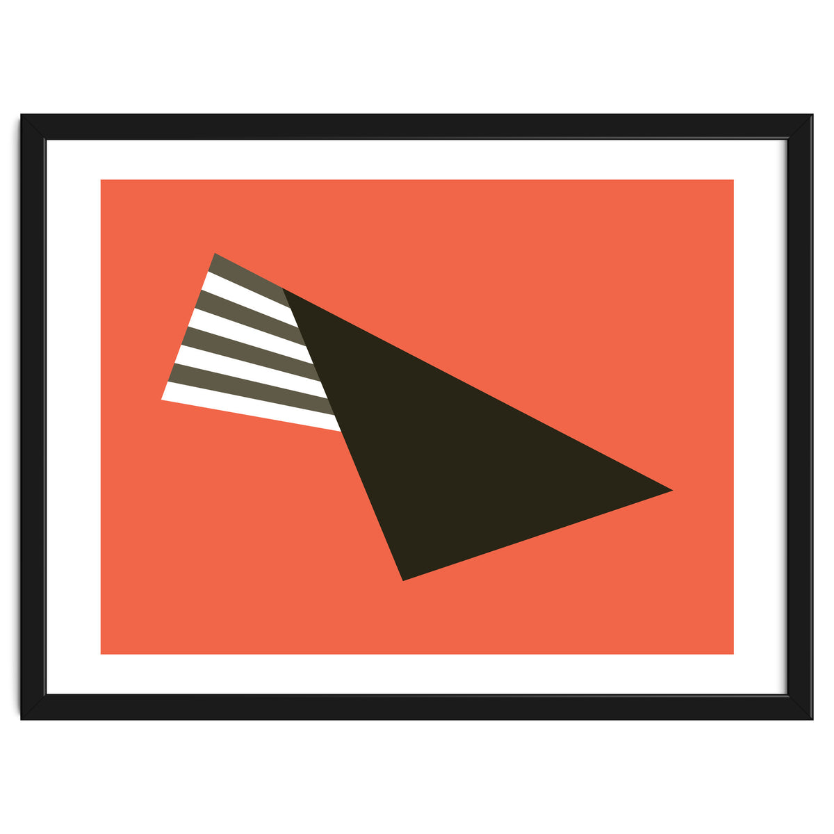 Geometric Shapes No. 75 - pink & stripes