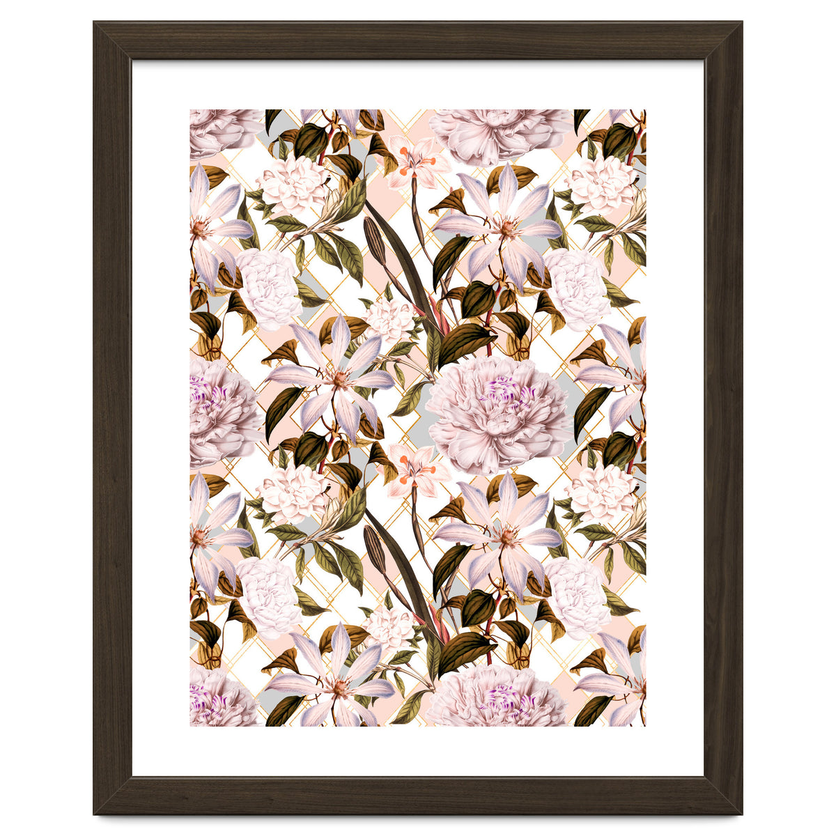 Pink flowering in geometric