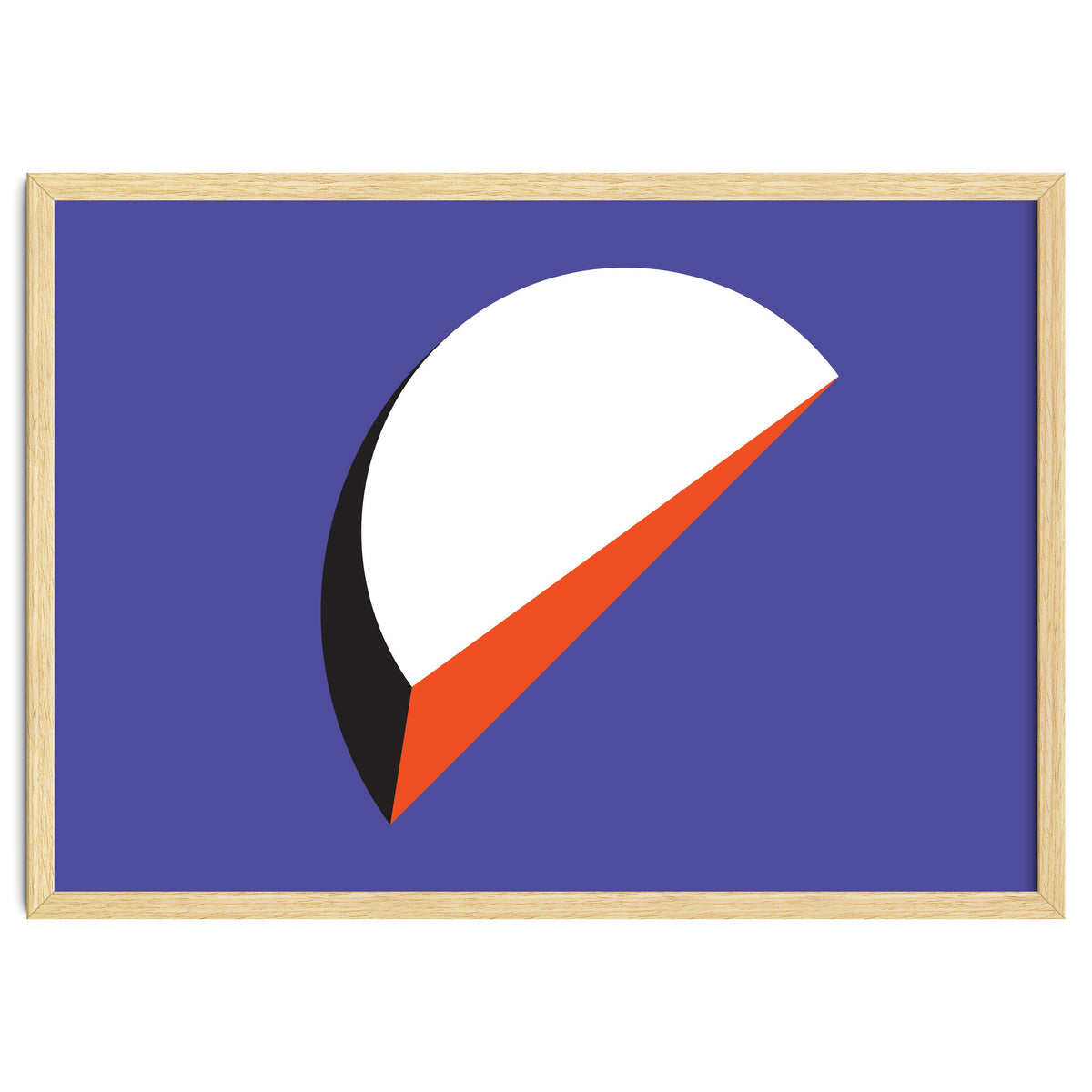 Geometric Shapes No. 37 - orange & purple