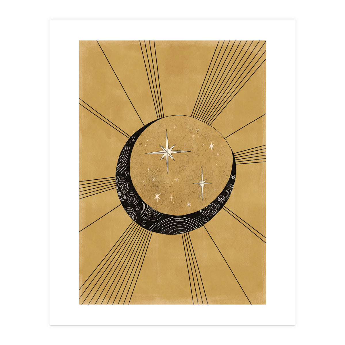 Moon With Runes (Print Only)