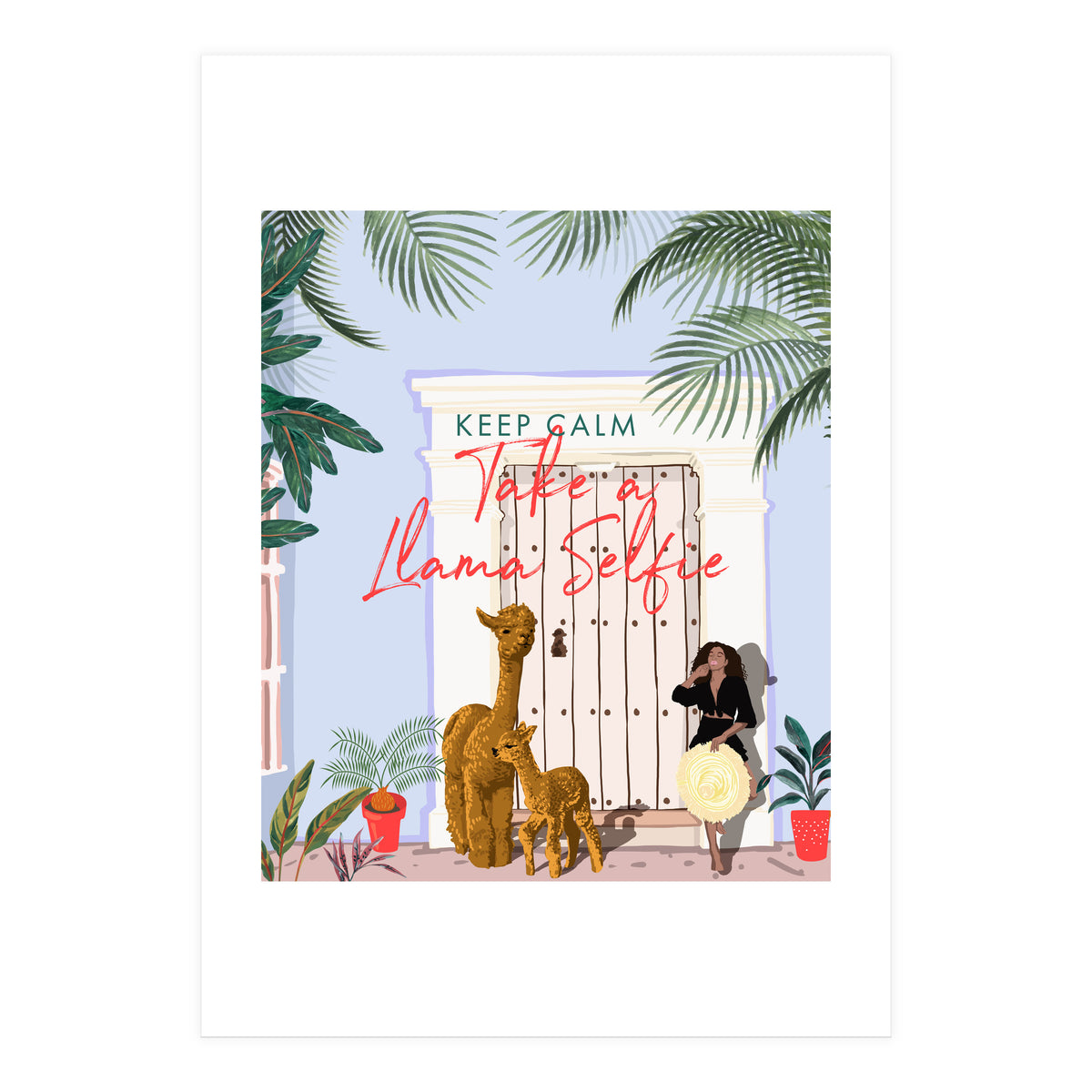 Llama Selfie (Print Only)