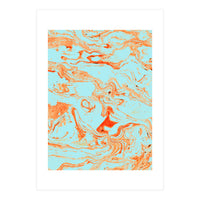 Flamingo + Sea Marble (Print Only)