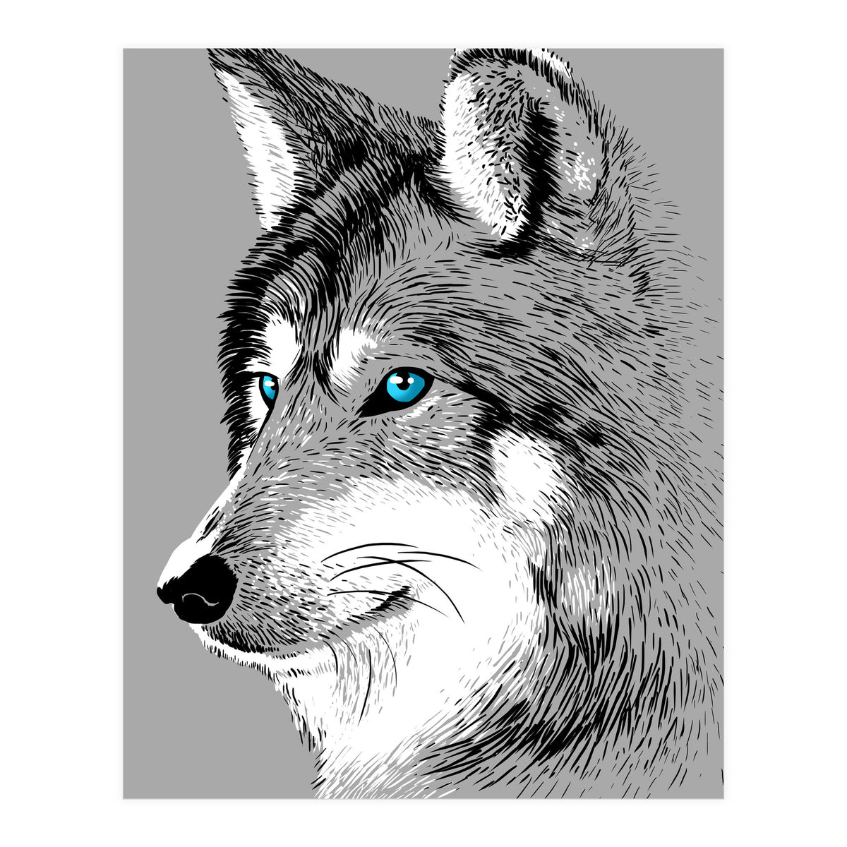 Sketch Wolf (Print Only)