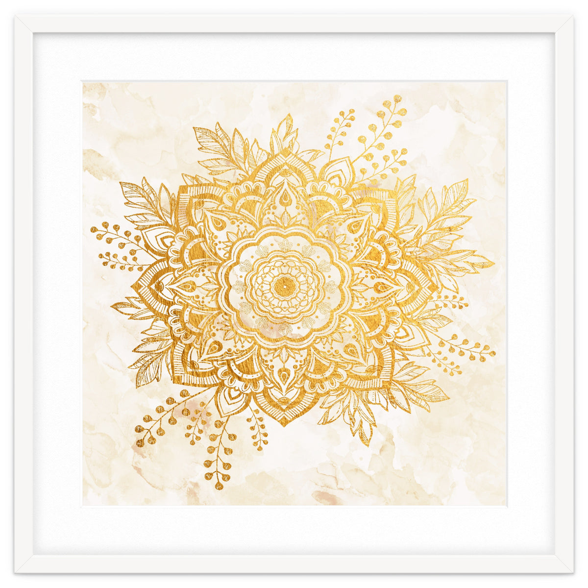 Queen Starring of Mandala-Gold Sunflower II