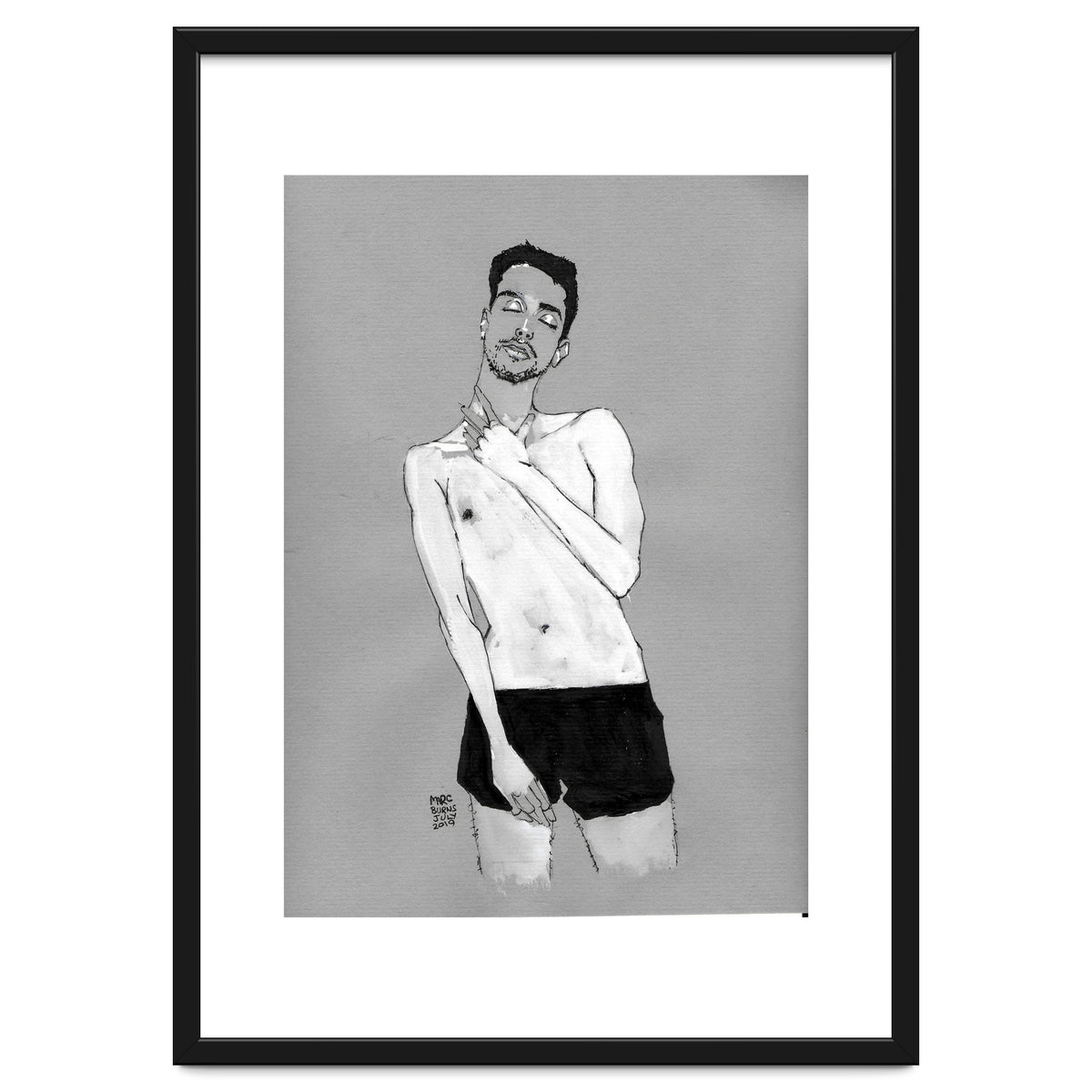 Untitled #42 - Man in black shorts