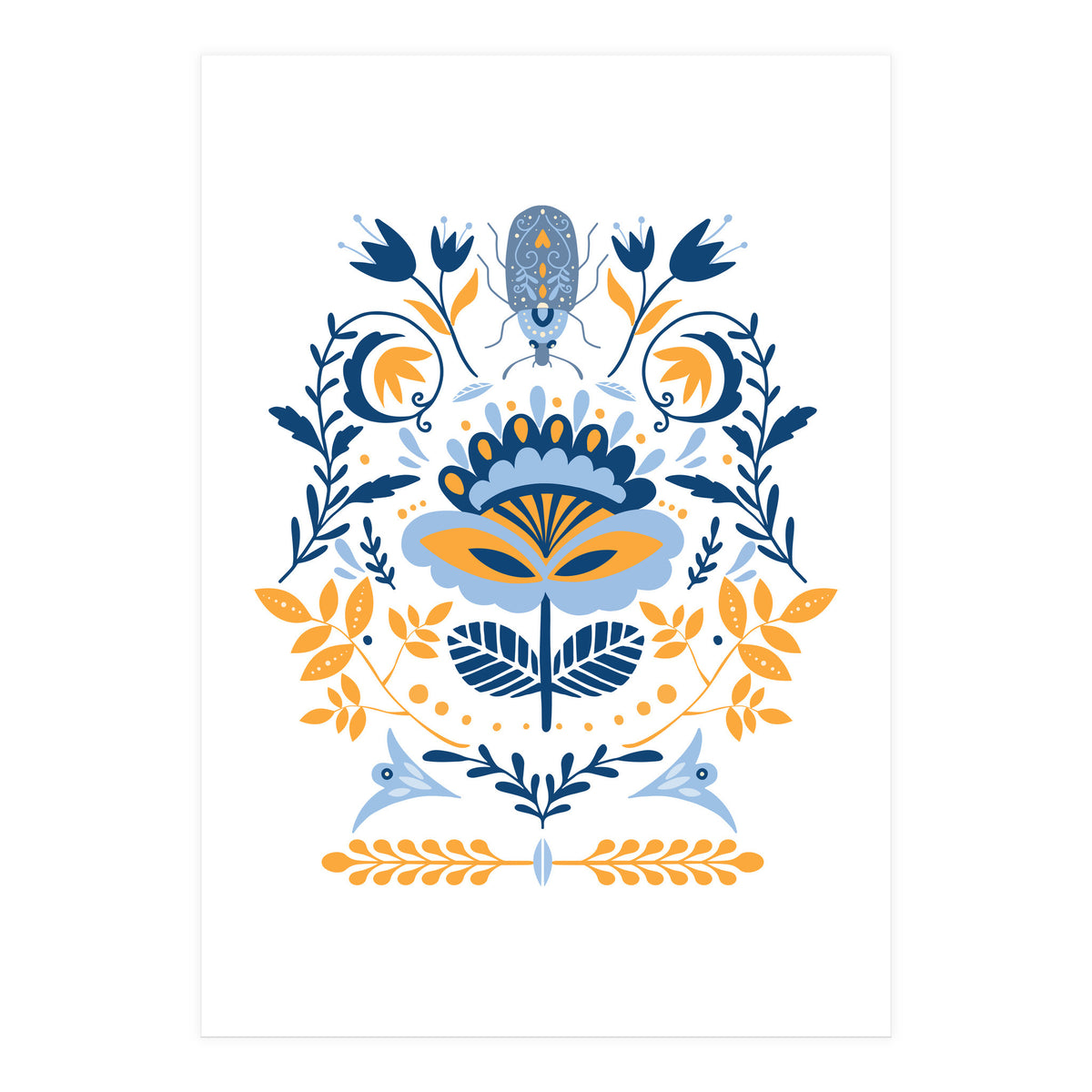 Scandinavian Folk Study 011  (Print Only)