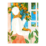 A Few Bad Oranges Is No Reason Not To Bring The Grove Home | Boho Botanical Garden Painting (Print Only) thumbnail