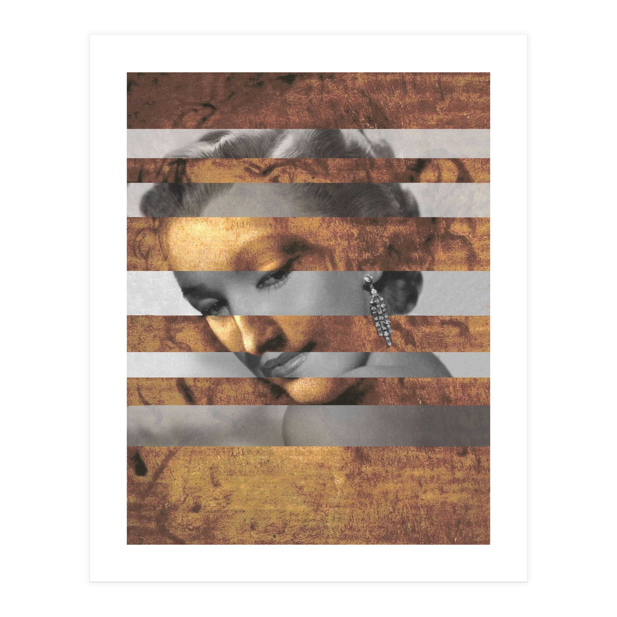 Leonardo's "Head of a Woman" & Marylin Monroe (Print Only)