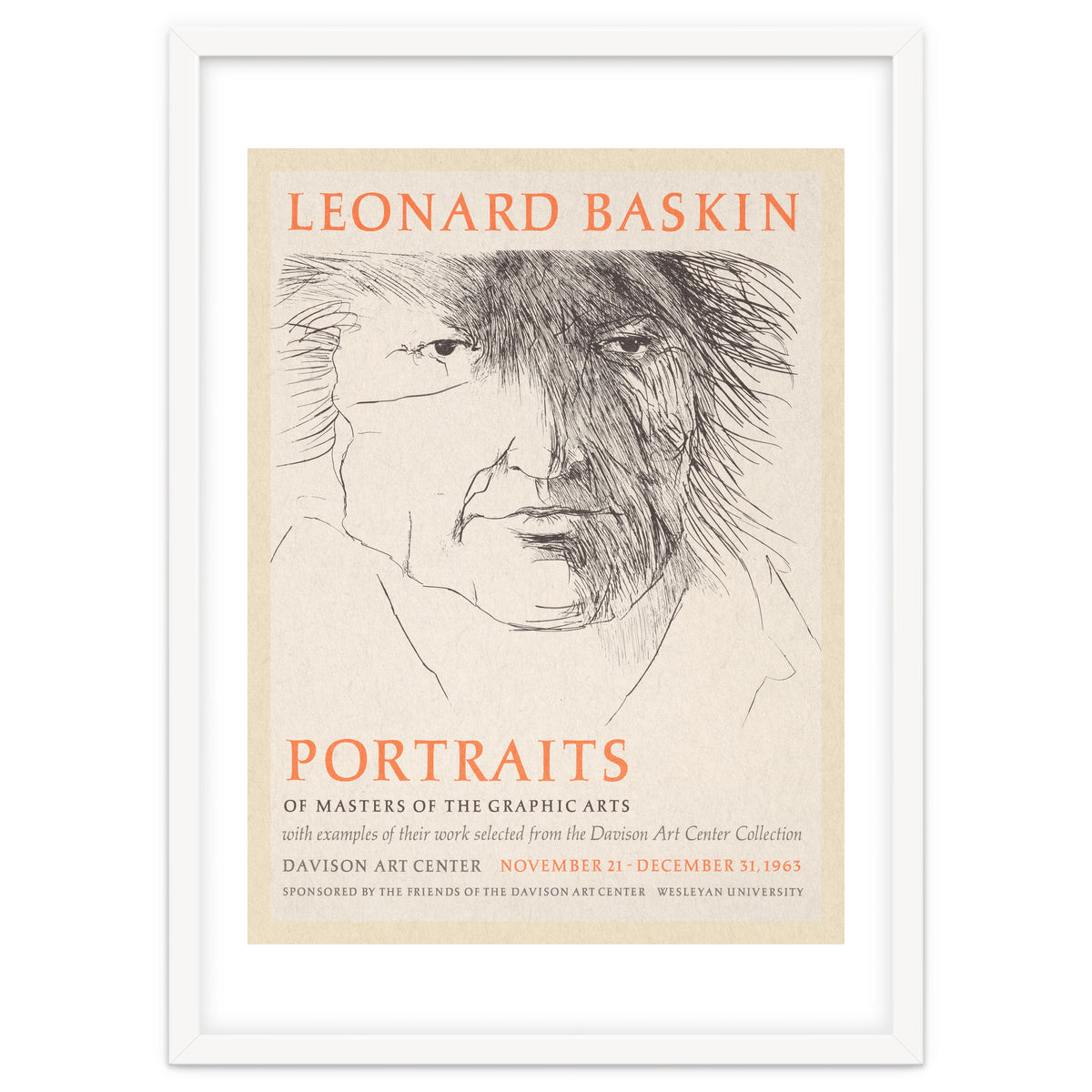 Leonard Baskin Portraits Exhibition