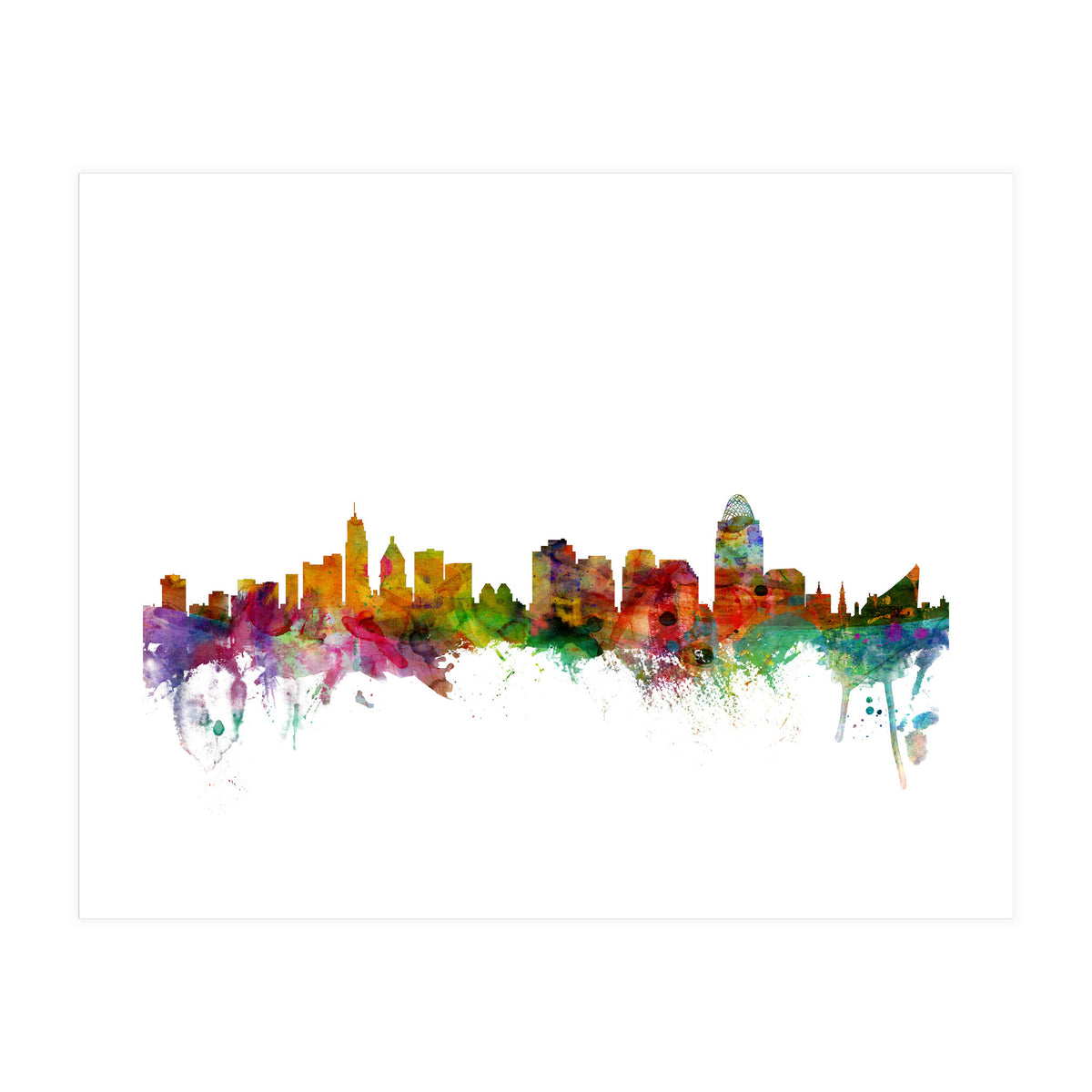 Cincinnati Ohio Skyline (Print Only)