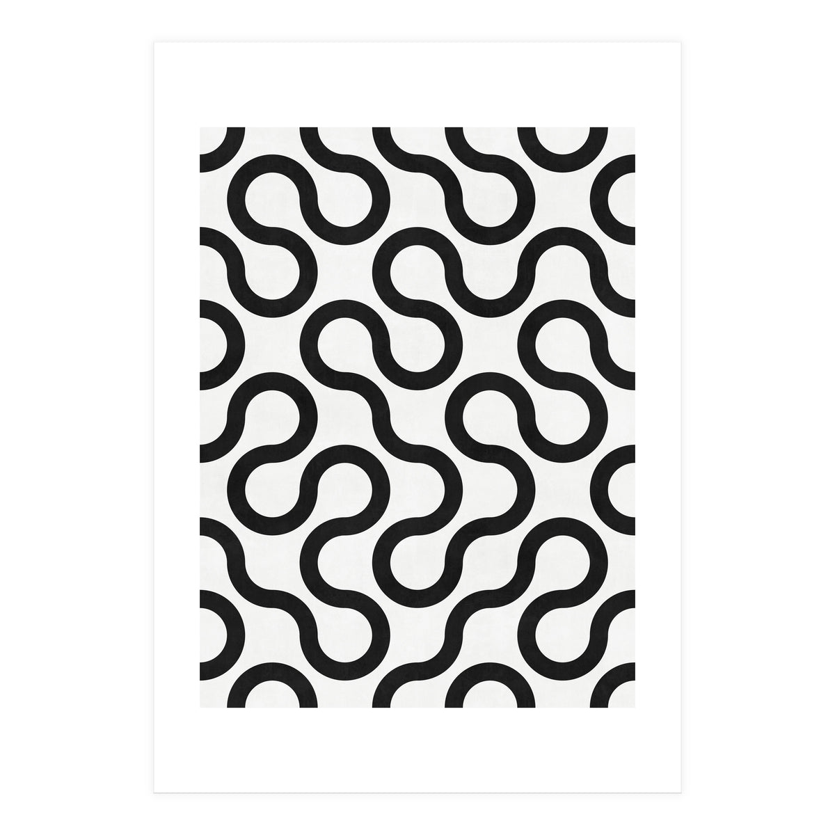 My Favorite Geometric Patterns No.28 - White (Print Only)