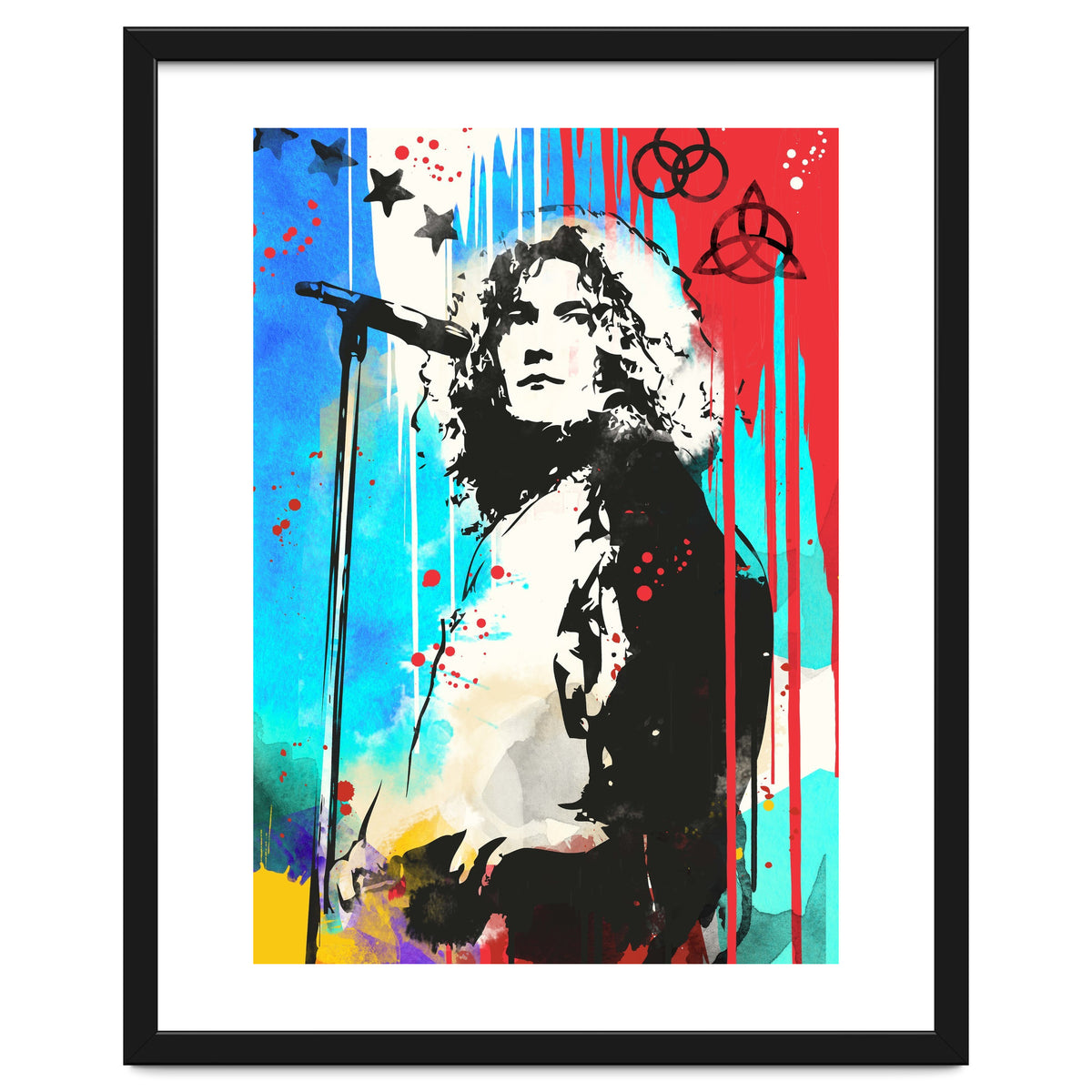 Robert Plant pop art poster