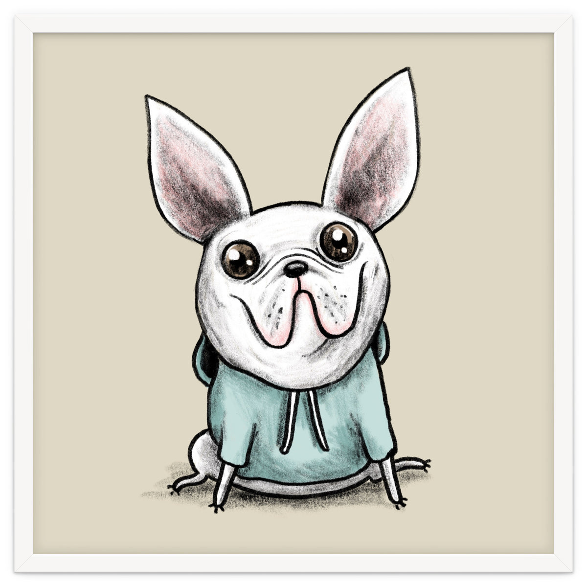 French Bulldog in a Hoodie