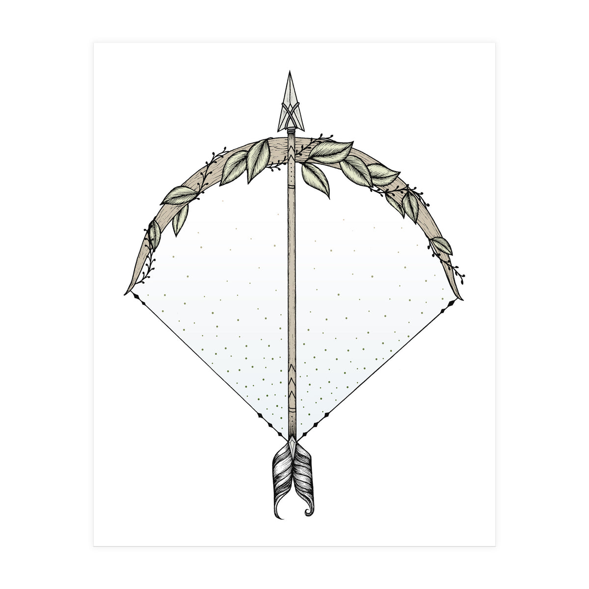 Bow And Arrow (Print Only)