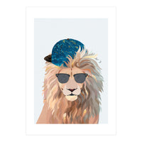 Skater Lion Portrait (Print Only)