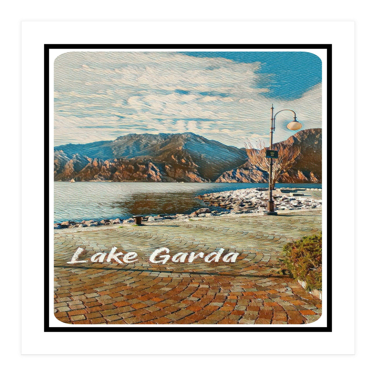 Calm Day On Lake Garda (Print Only)