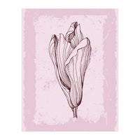 Magnolia Neutral Abstract Botanical (Print Only)
