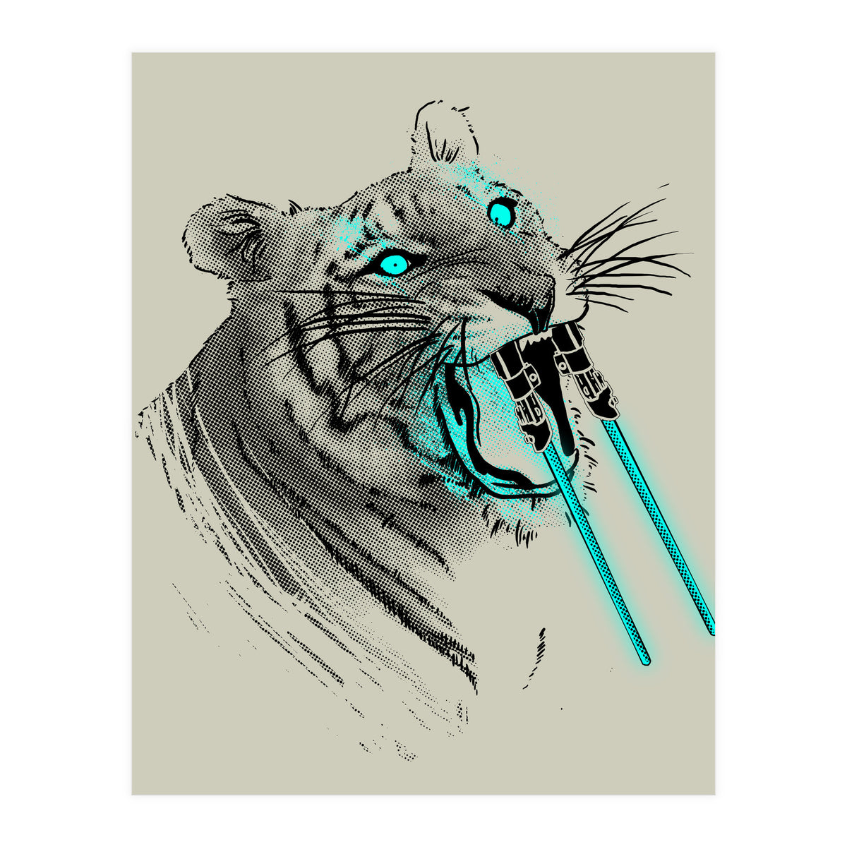 Sabertoothed Tiger (Print Only)