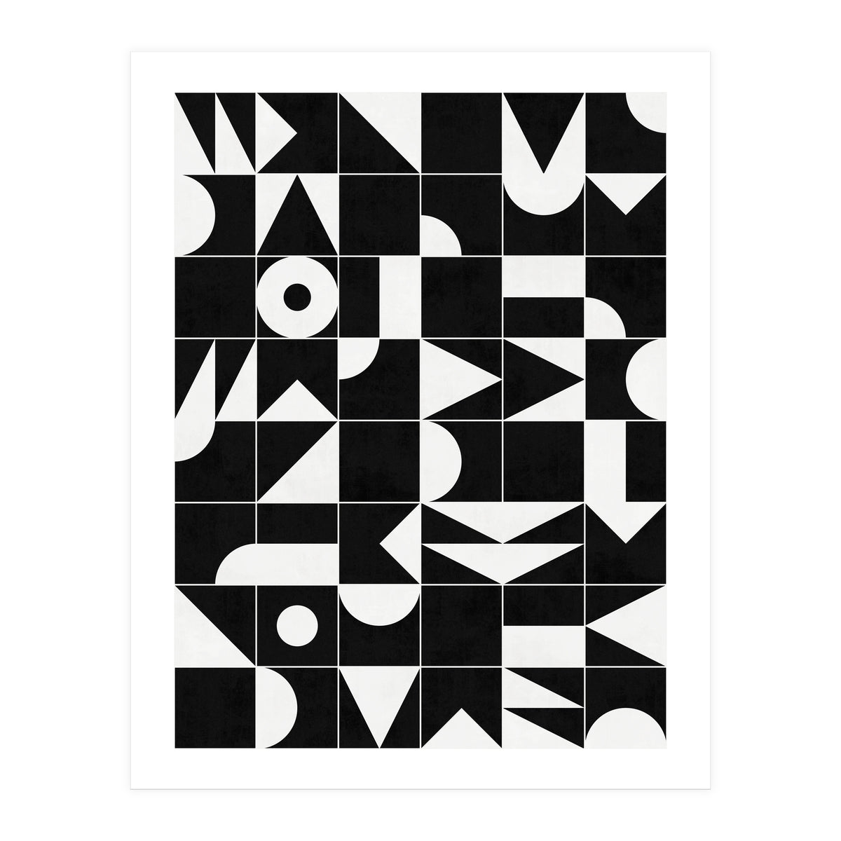 My Favorite Geometric Patterns No.18 - Black (Print Only)
