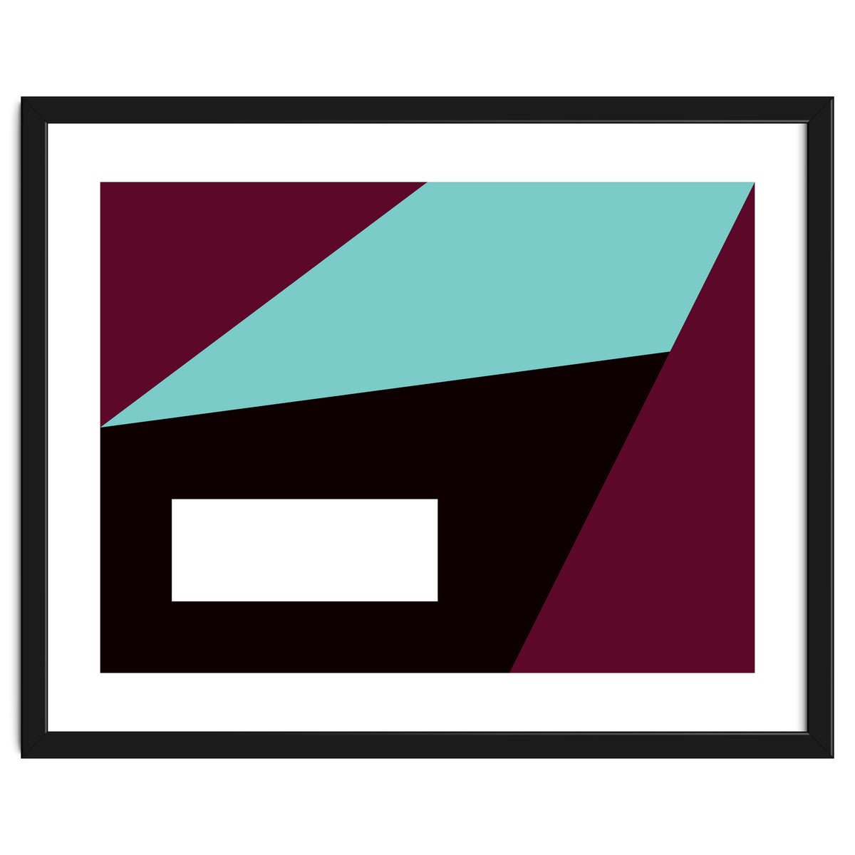 Geometric Shapes No. 84 - purple & turquoise