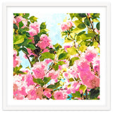 Day dreaming under the blooming Bougainvillea | Summer botanical Floral Vintage Garden Painting thumbnail