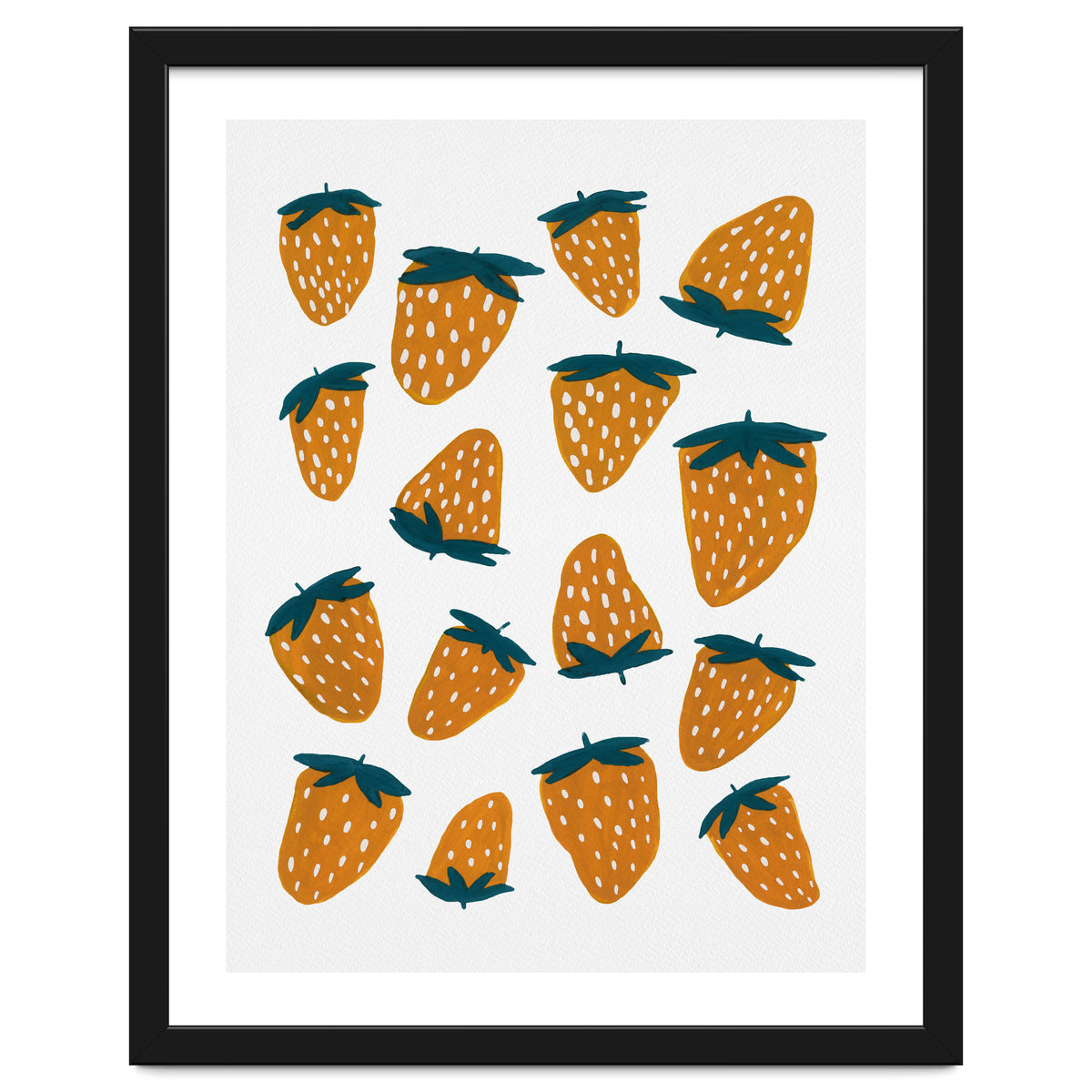 Summer strawberries red