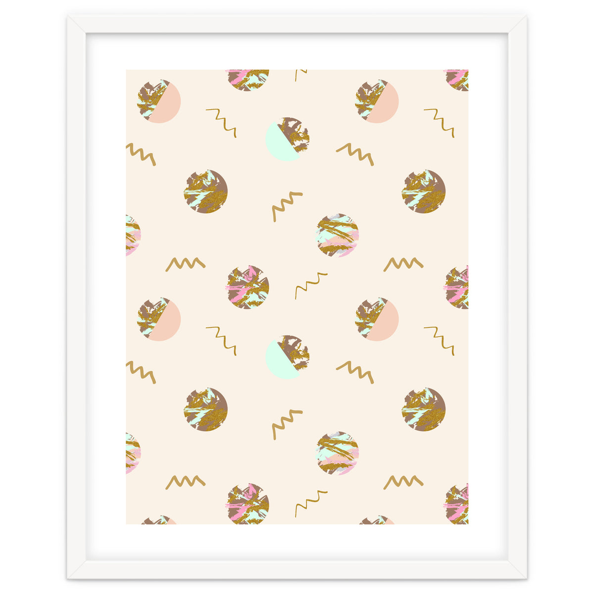 Abstract geometric vector painting