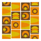70s Cube Geo Brown  (Print Only) thumbnail