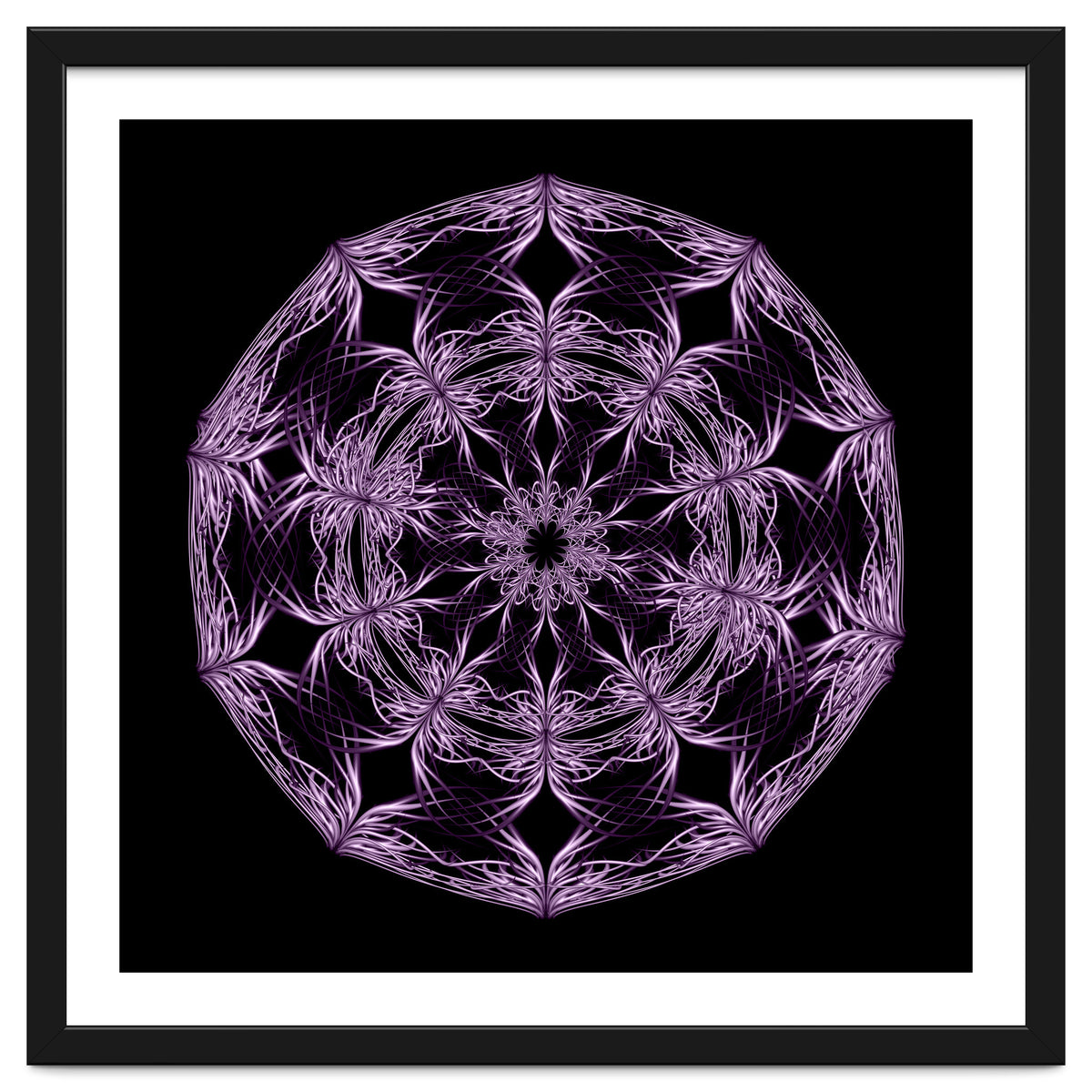 Mandala purple and black