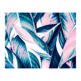 Botanical leaf pink and blue (Print Only) thumbnail
