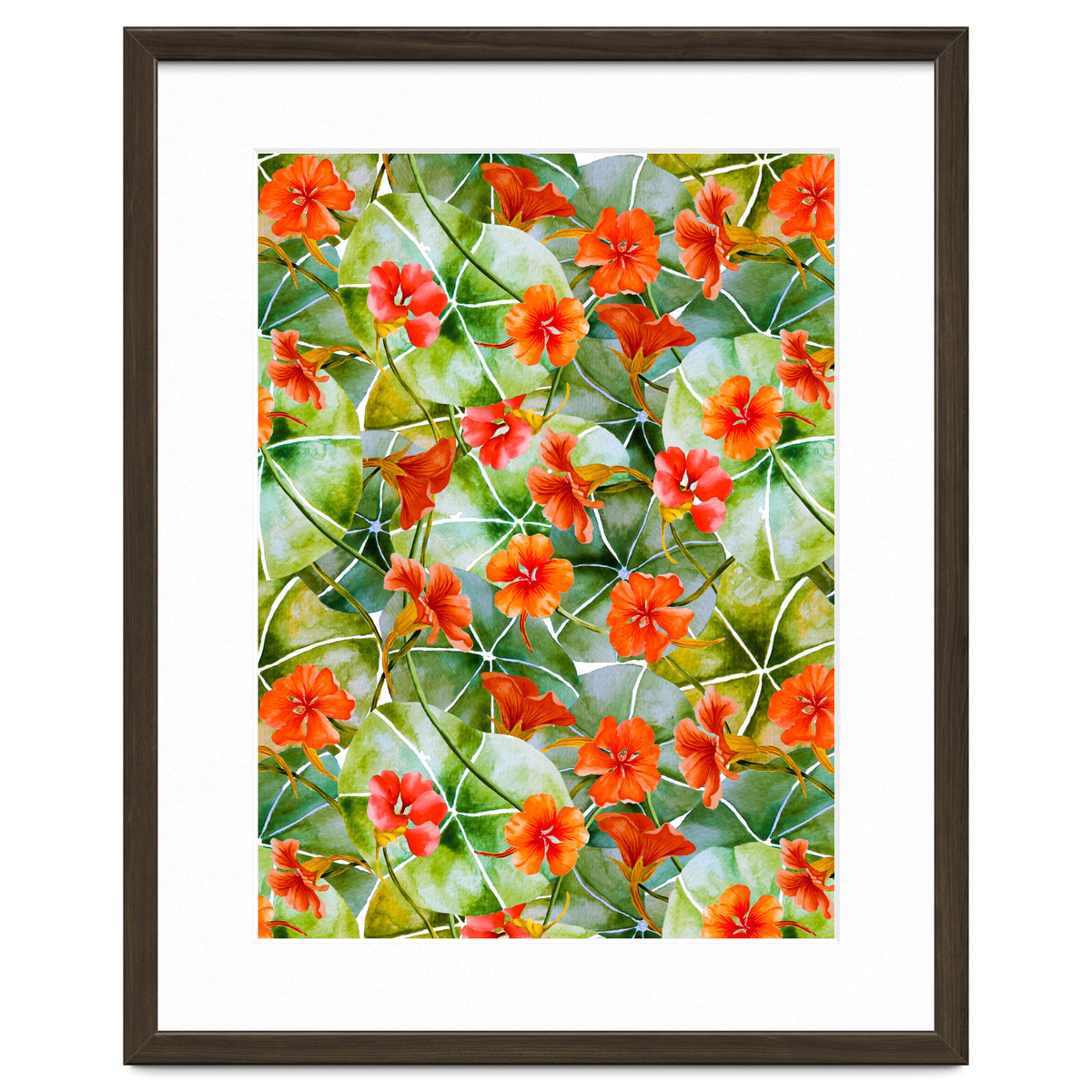 Nasturtiums watercolor 01