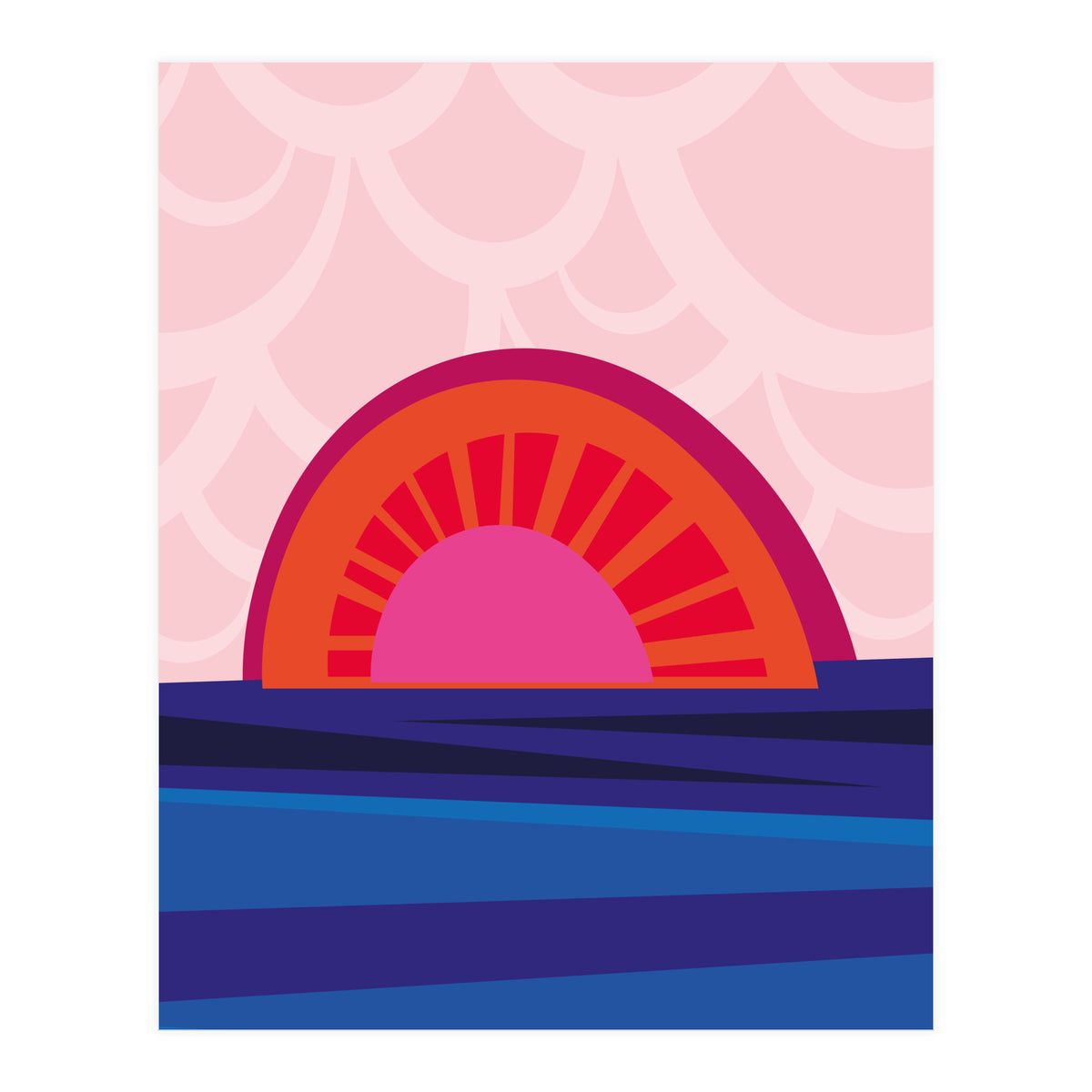 Retro Sunset (Print Only)