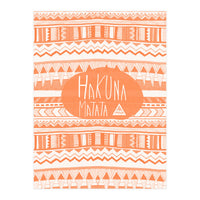 Hakuna Matata Orange Art Print  (Print Only)