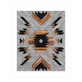 Urban Tribal Pattern No.6 - Aztec - Concrete and Wood (Print Only) thumbnail