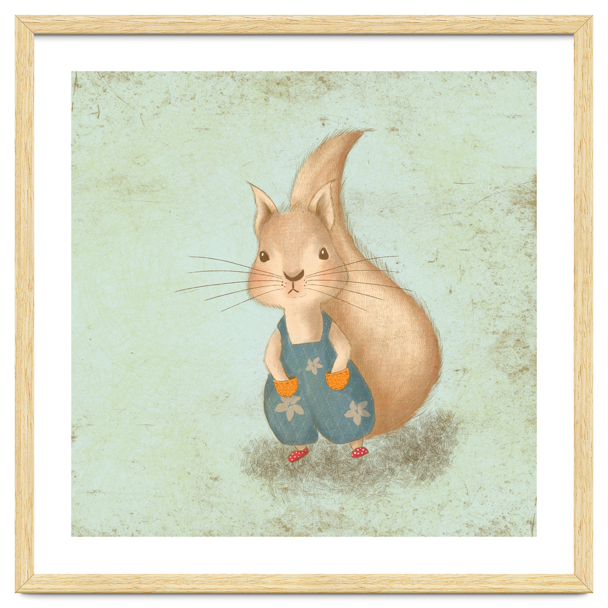 Woodland Nursery - Squirrel Illustration