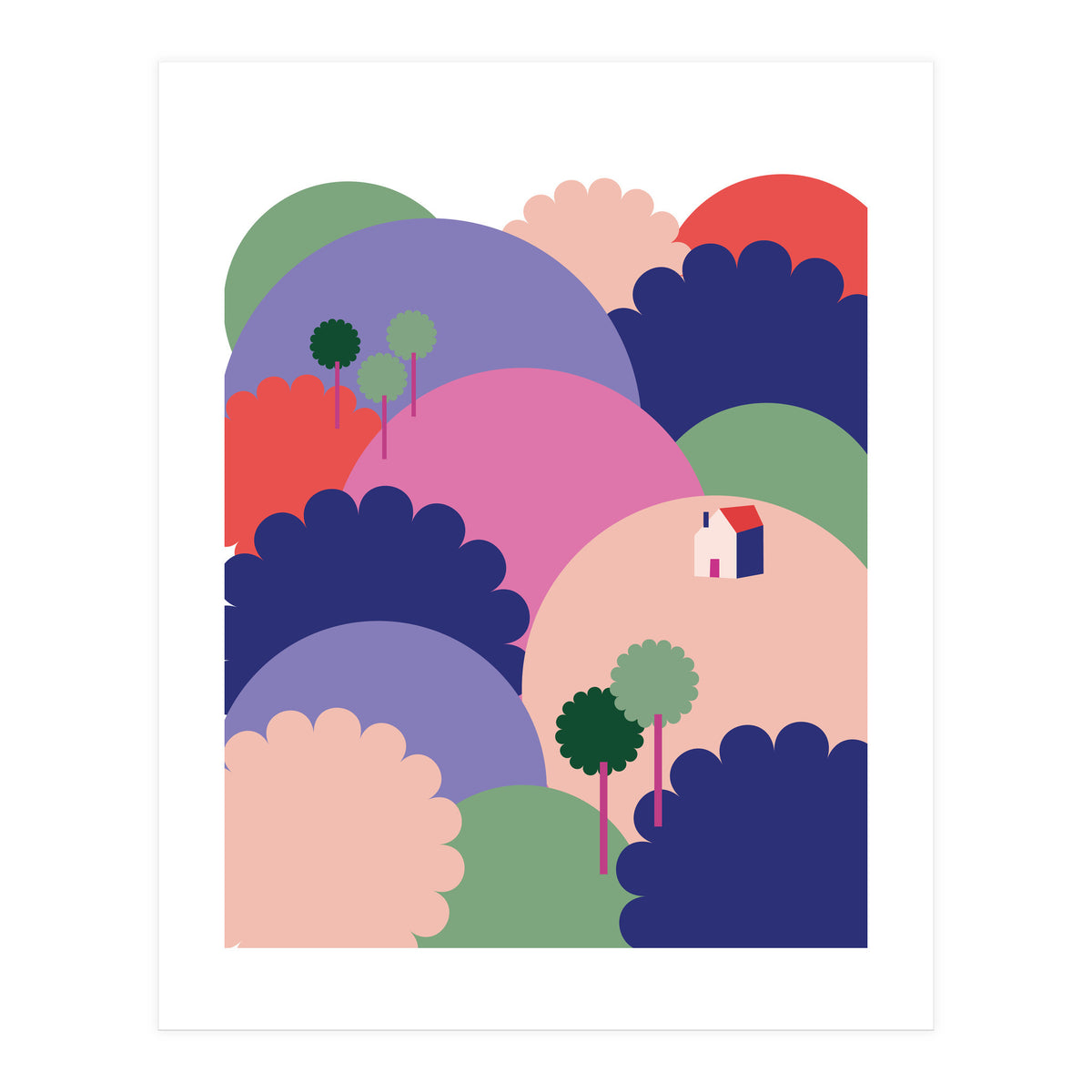 Mediterranean Landscape 1 Rgb  (Print Only)