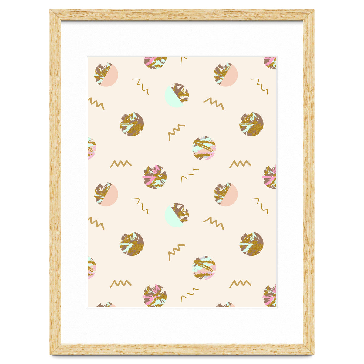 Abstract geometric vector painting