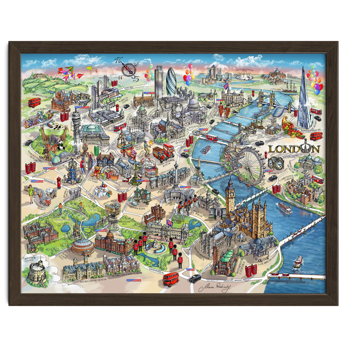 London Map Illustration