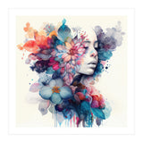 Watercolor Tropical Woman #5 (Print Only) thumbnail