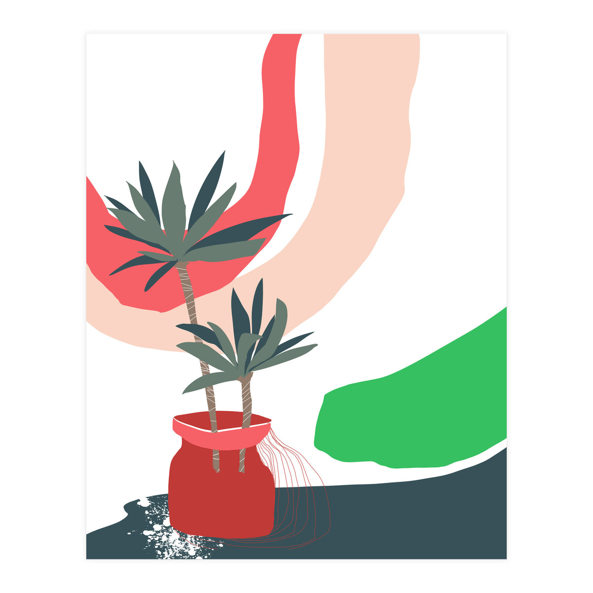 window sill plants (Print Only)