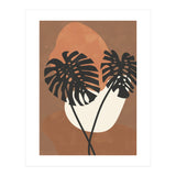 Boho Earth Tones Monstera (Print Only) thumbnail