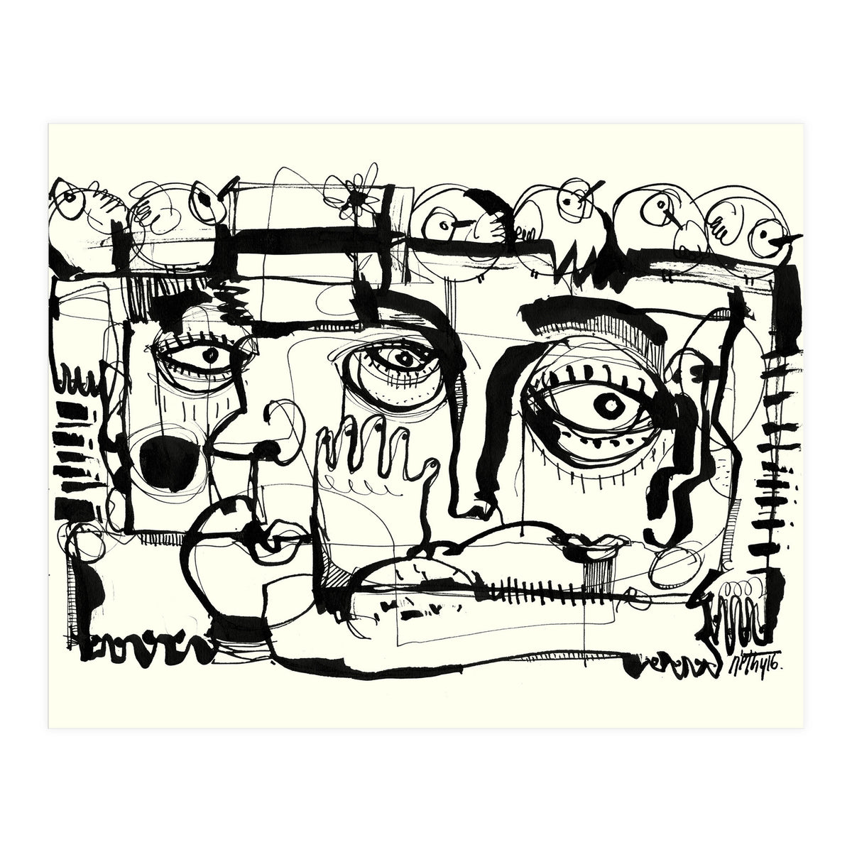 Birds on a Wire (Print Only)