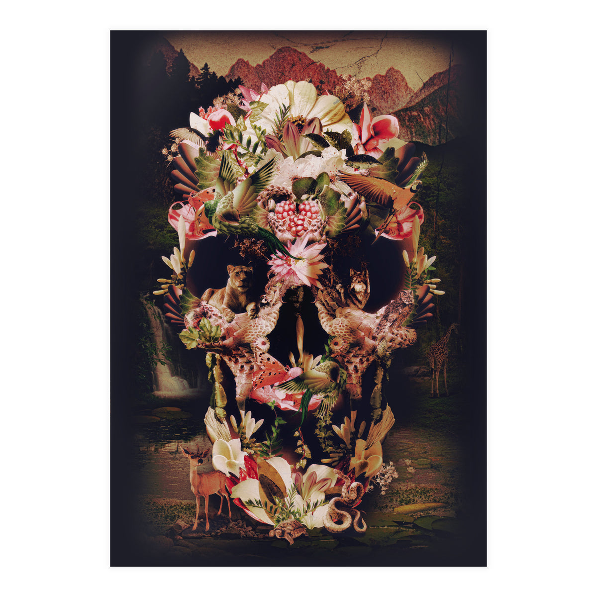 Jungle Skull Art Print by Ali Gulec | Arthaus